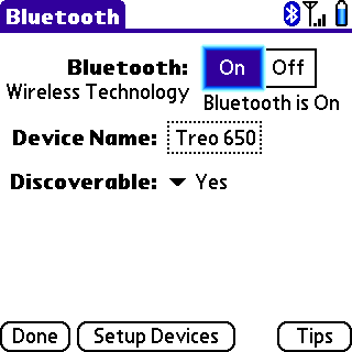 Bluetooth disabled