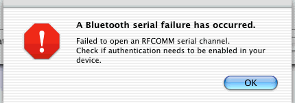 RFCOMM error